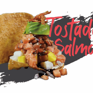 Tostada de salmón